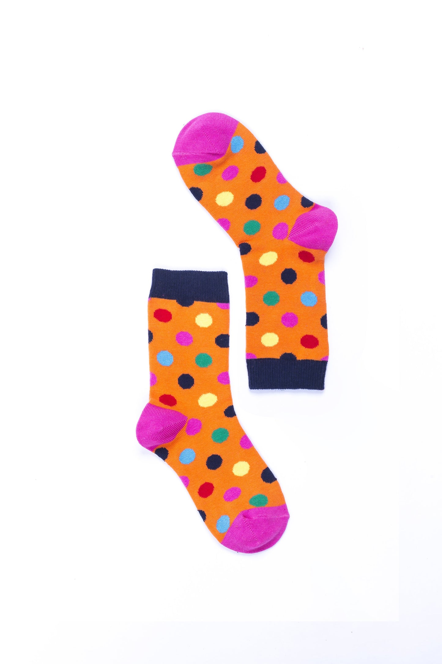 Orange Polka Dot Socks