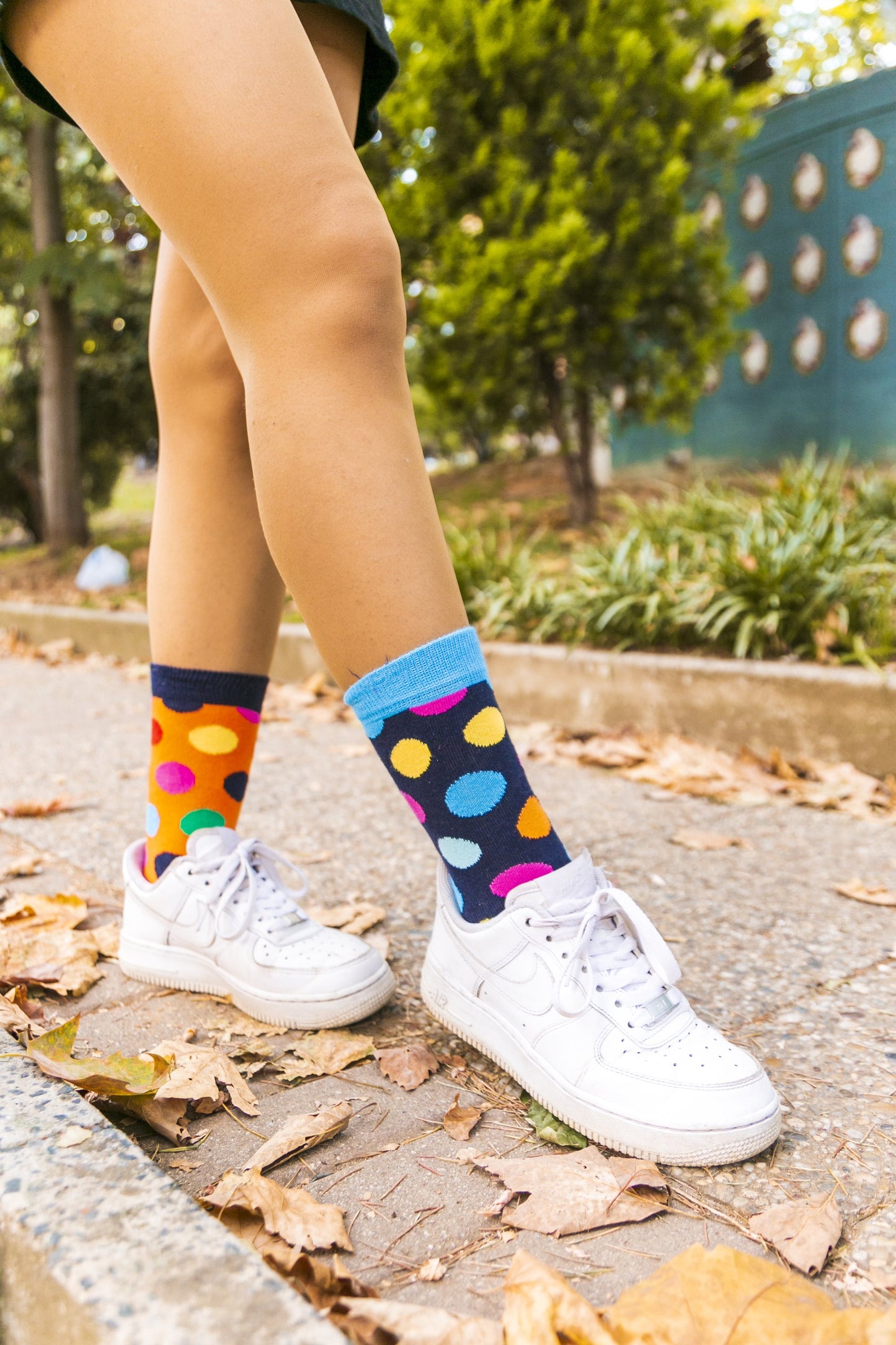 Orange Polka Dot Socks