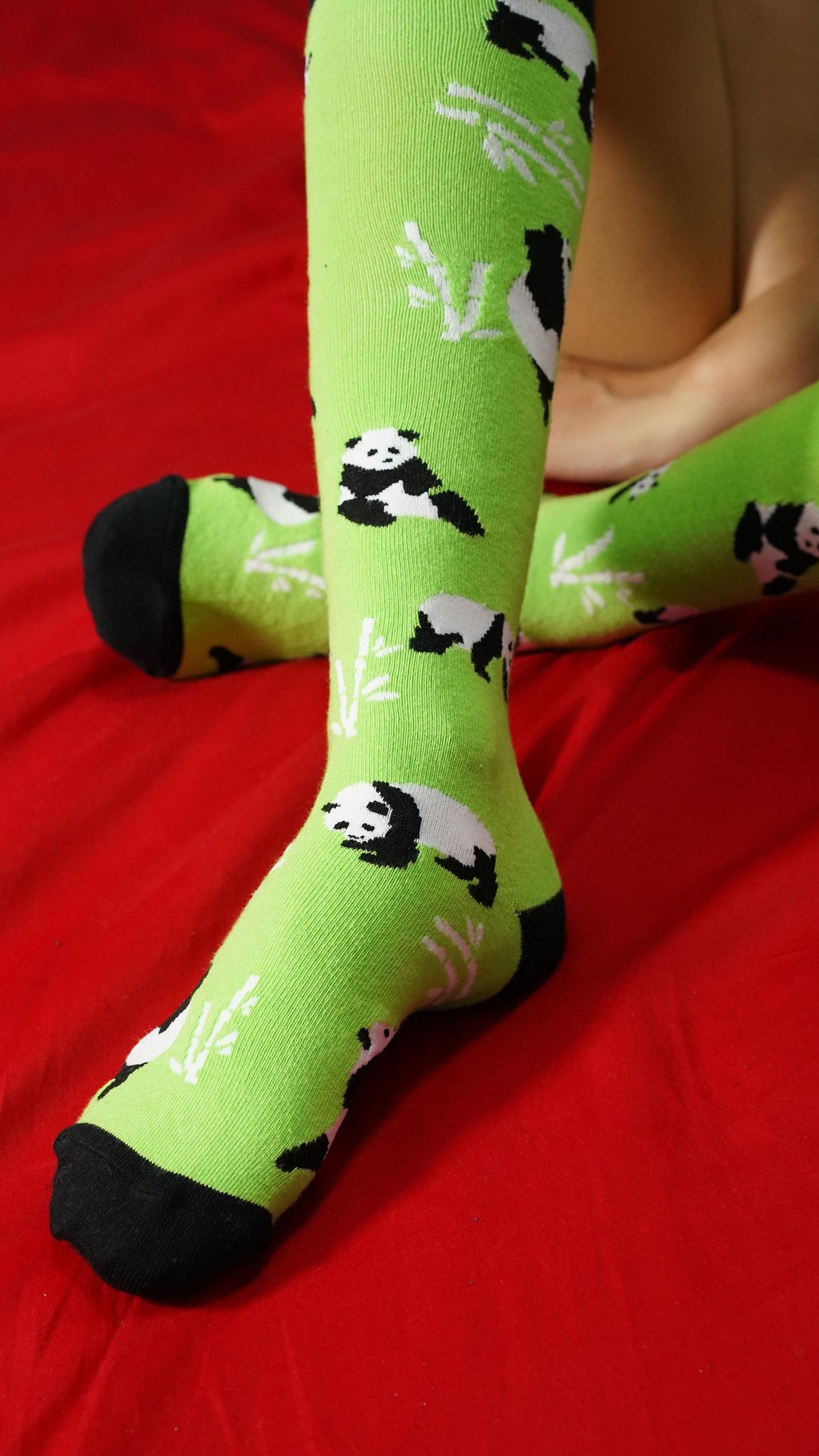 Silly Panda Knee High Socks