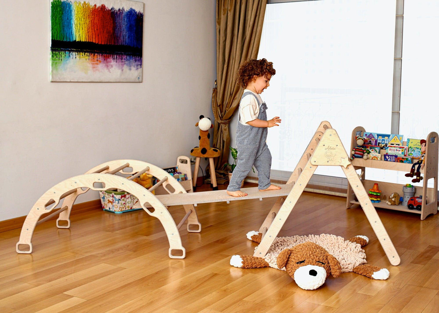 Gym - 3 Piece Decorative Montessori Climbing Set