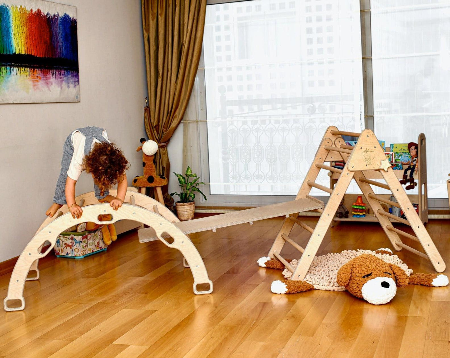 Gym - 3 Piece Decorative Montessori Climbing Set