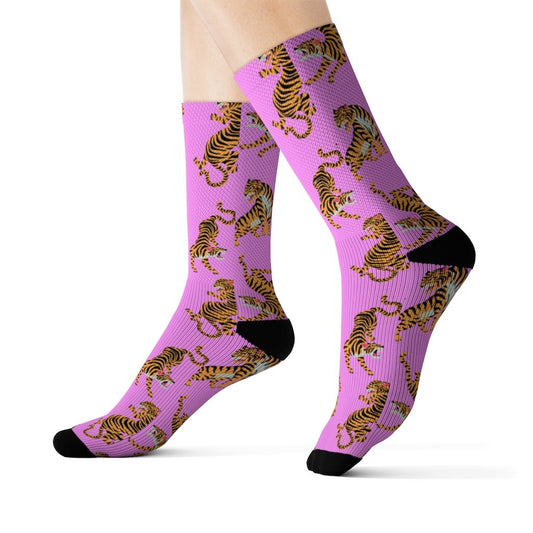 Pink Tiger Socks