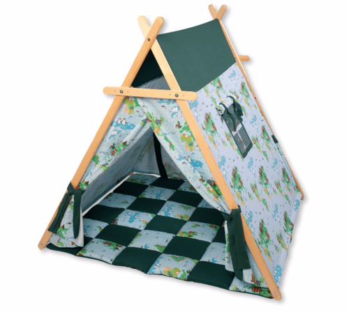 Decorative World Map Play Tent and Play Mat